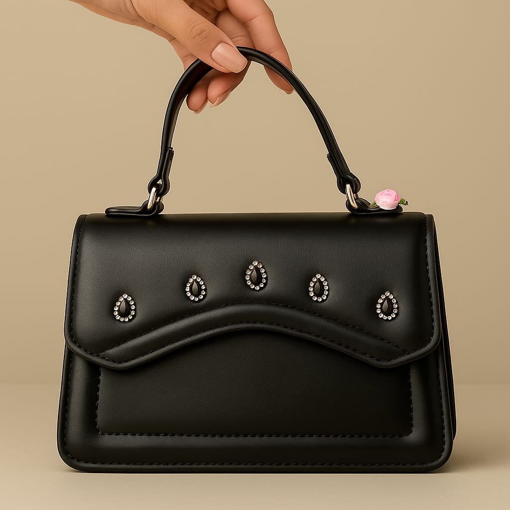 SAC MINA – Noir Intense | Édition Luxe OMAELLE